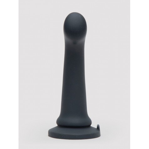 Черный фаллоимитатор Feel It Baby Silicone G-Spot Dildo - 17,8 см.